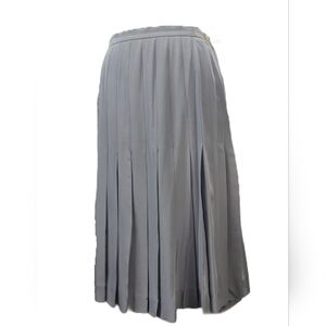 Vintage '70s Chanel skirt pale blue pleated